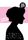 Elizabeth Donnison | The Rebel Women of Sunderland | Artwork by Kathryn Robertson A graphic print. A white background with a light pink stripe through the middle. At the centre is a black silhouette of a person’s profile. Text in cursive font reads ‘Her legacy lives on but no image exists, as with many other women in history’. To the left, white brush lettering reads ‘Elizabeth Donnison’. To the right is a black circle with white brush lettering that reads ‘Rebel Women in Sunderland’.