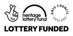 Great Place Scheme logo block including Heritage Lottery Fund and Arts Council England