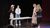 Washington Youth Theatre at Arts Centre Washington Four young people stand on a dark stage area around a table.